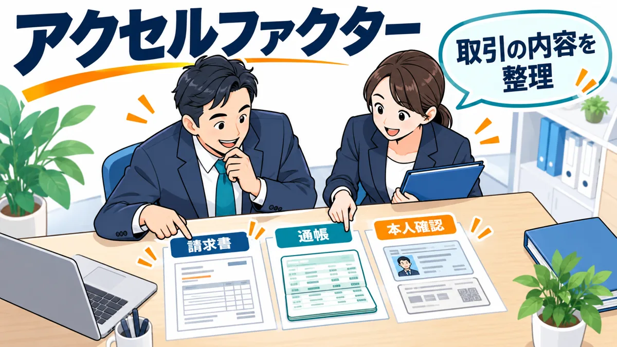 アクセルファクターは売掛金と事情を整理して相談できるの図解