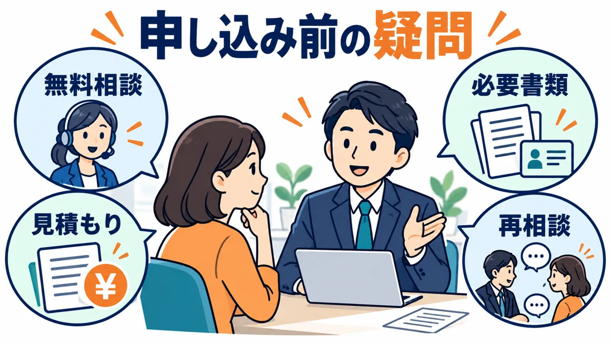 ファクタリングの審査が甘い会社を探すときによくある質問の図解