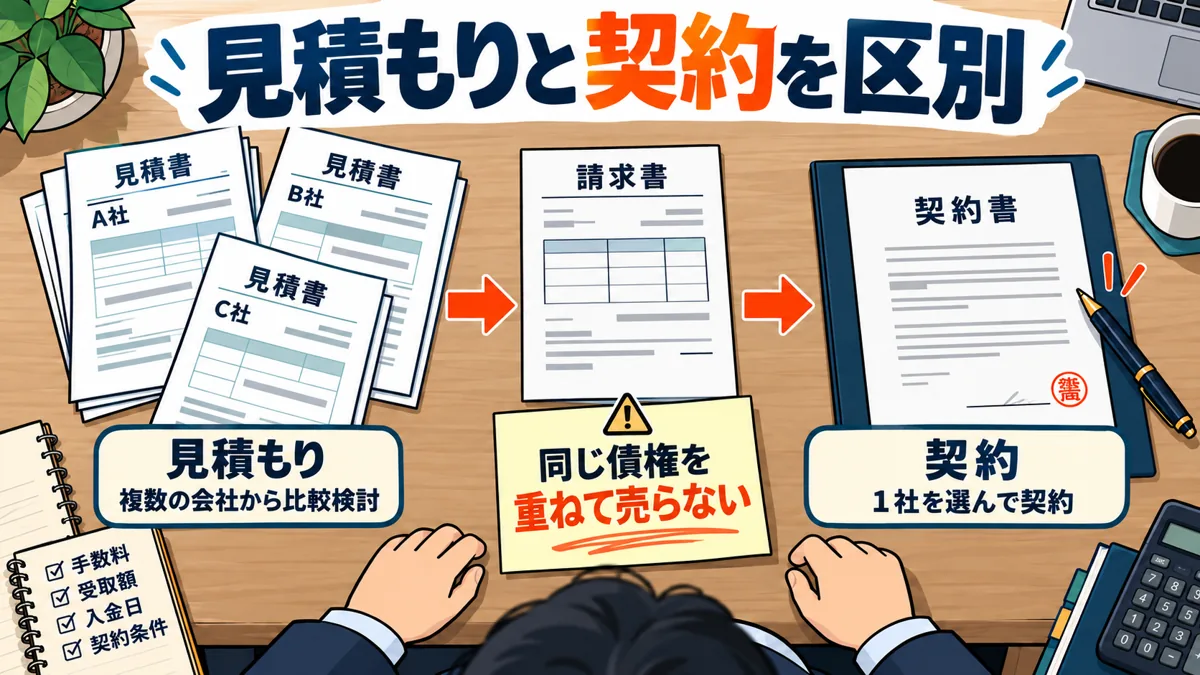 複数社に見積もりを依頼しても大丈夫ですか？の図解