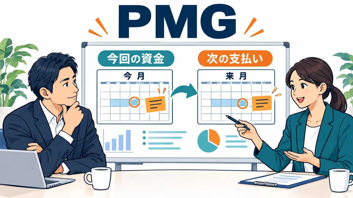 PMGは請求書だけでなく資金の使い道と次の支払いも相談するの図解